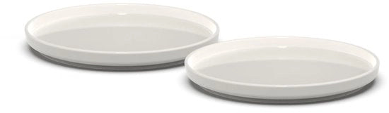 Set di piatti in acciaio inossidabile premium per lavastoviglie, forno a microonde, stile elegante | 15 cm | Set da 2 pezzi
