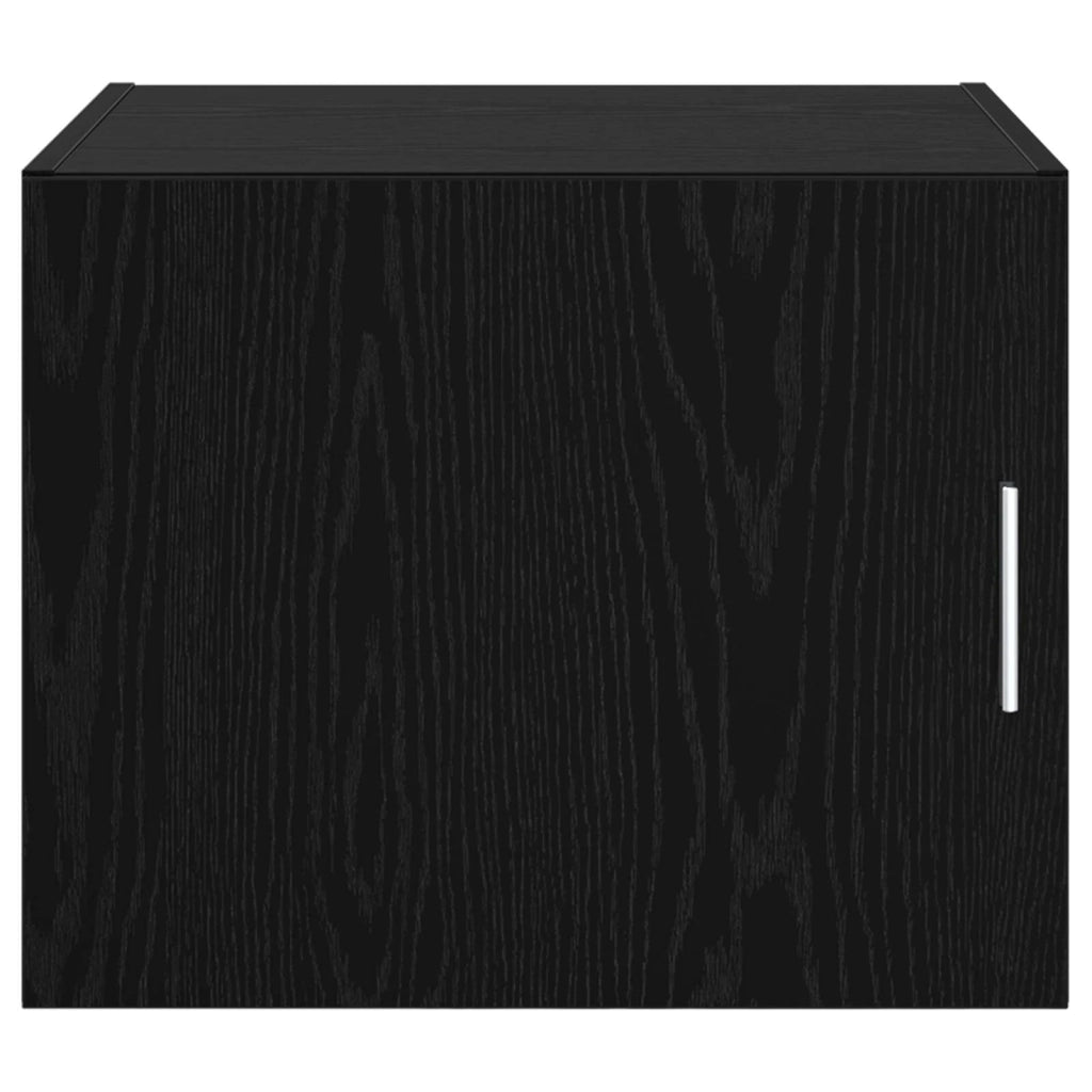 Armadietto a Muro | Mobile a Parete Rovere nero 50 x 42.5 x 40 cm
