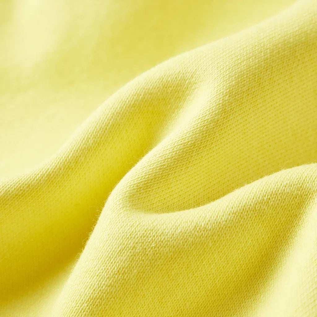 Felpa con Cappuccio e Cerniera per Bambini Giallo Chiaro 128 15124