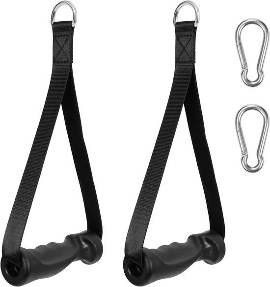 Accessori di fitness con manubri per allenamento di forza - Macchina per allenamento con cavo - Accessori di fitness con resistenze elastiche.