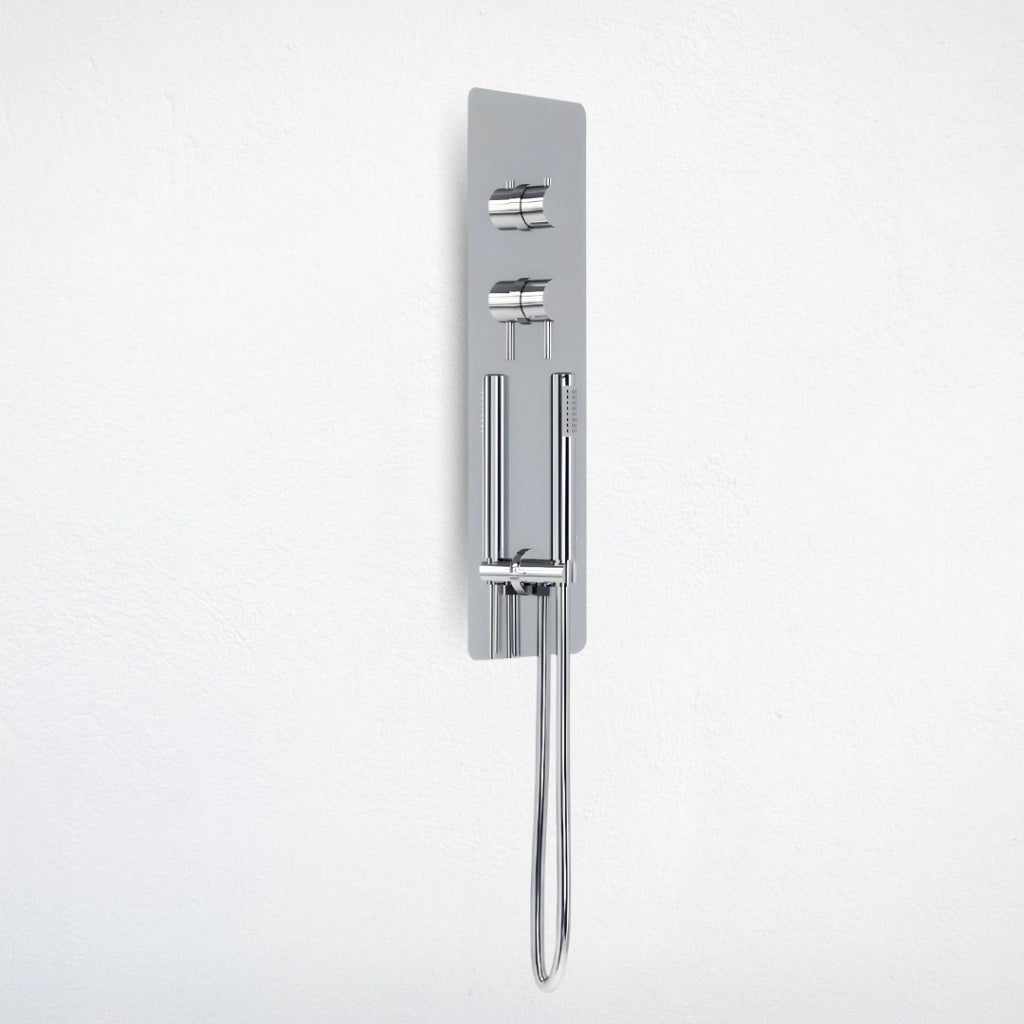 Wall kit a parete da incasso a muro acciaio inox cromato lucido deviatore doccetta doccia *** confezione 1