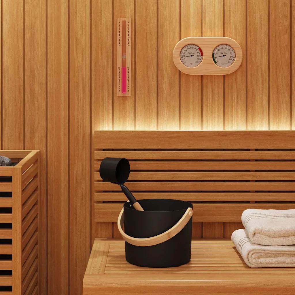 Set di Accessori per Sauna 4 pz Nero CFW1716521