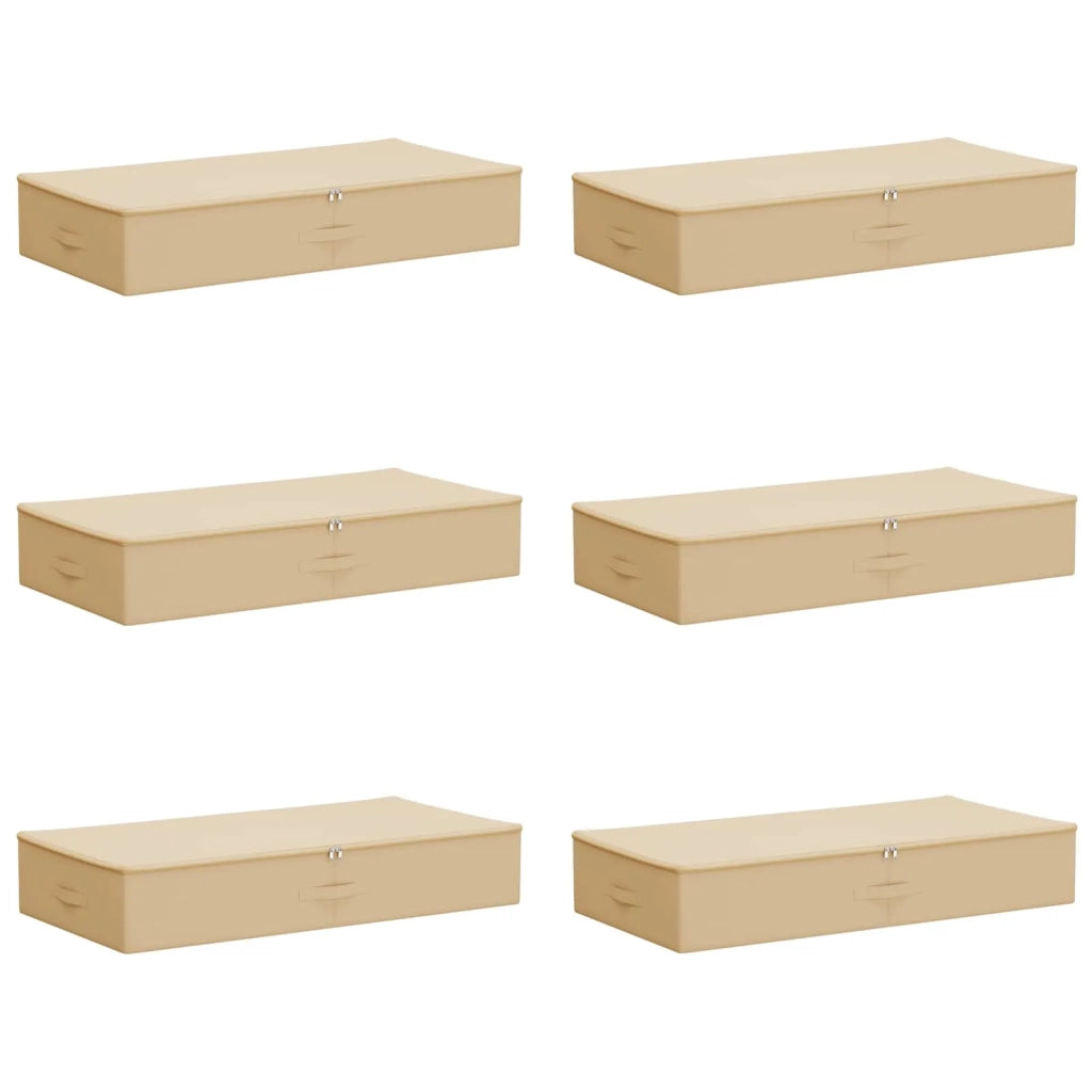 Scatola di Stoccaggio 6 pcs Crema 100 x 50 x 18 cm