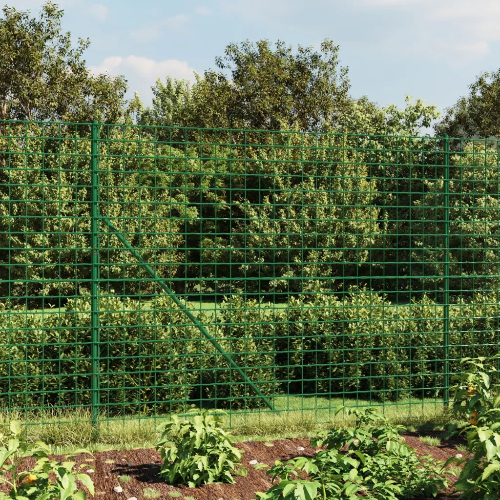 Recinzione Metallica con Flangia Verde 1,4x25 m 154187
