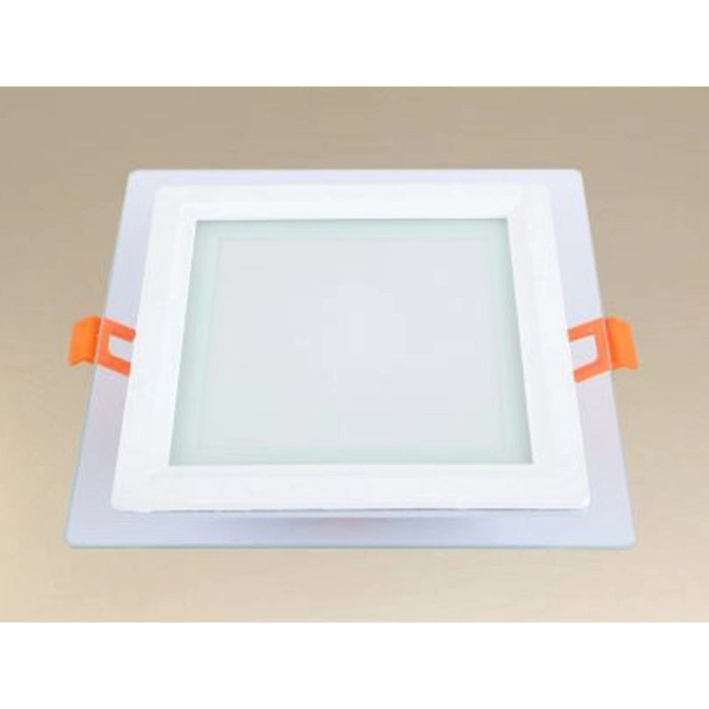 Trade Shop - Pannello Led Incasso Luce 3000k-6500k 12w Quadrato Am-cs-12 Con Bordo Traparente 00687 -