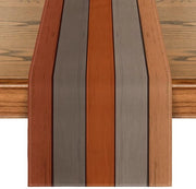 Tavolo da Cucina in Legno con Decorazione Orizzontale, 40x140 cm, Stile Antico e Rustico per la Decorazione di Interni e Feste Autunnali