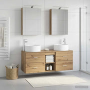 Set di mobili per il bagno 5 pcs Rovere Artigianale 3407078