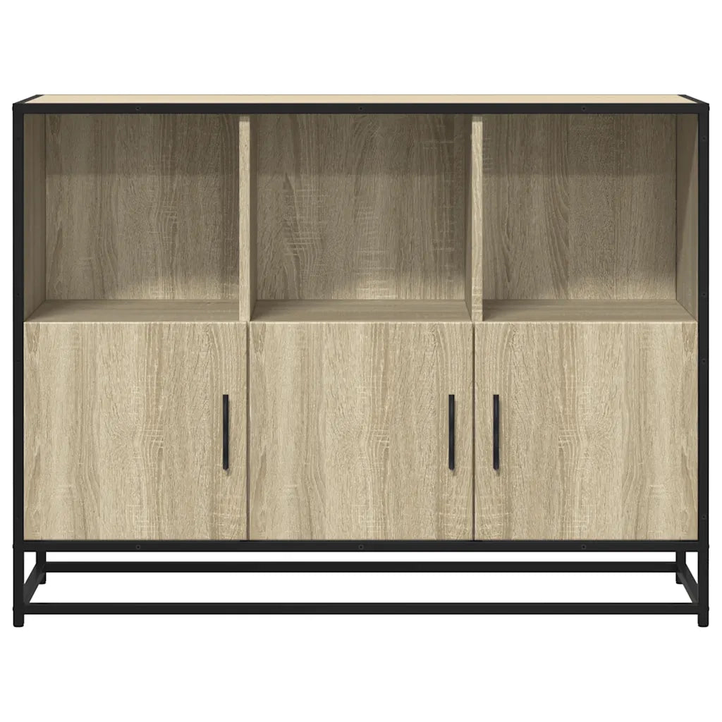 Credenza Rovere Sonoma 100x35x76 cm in Legno Multistrato