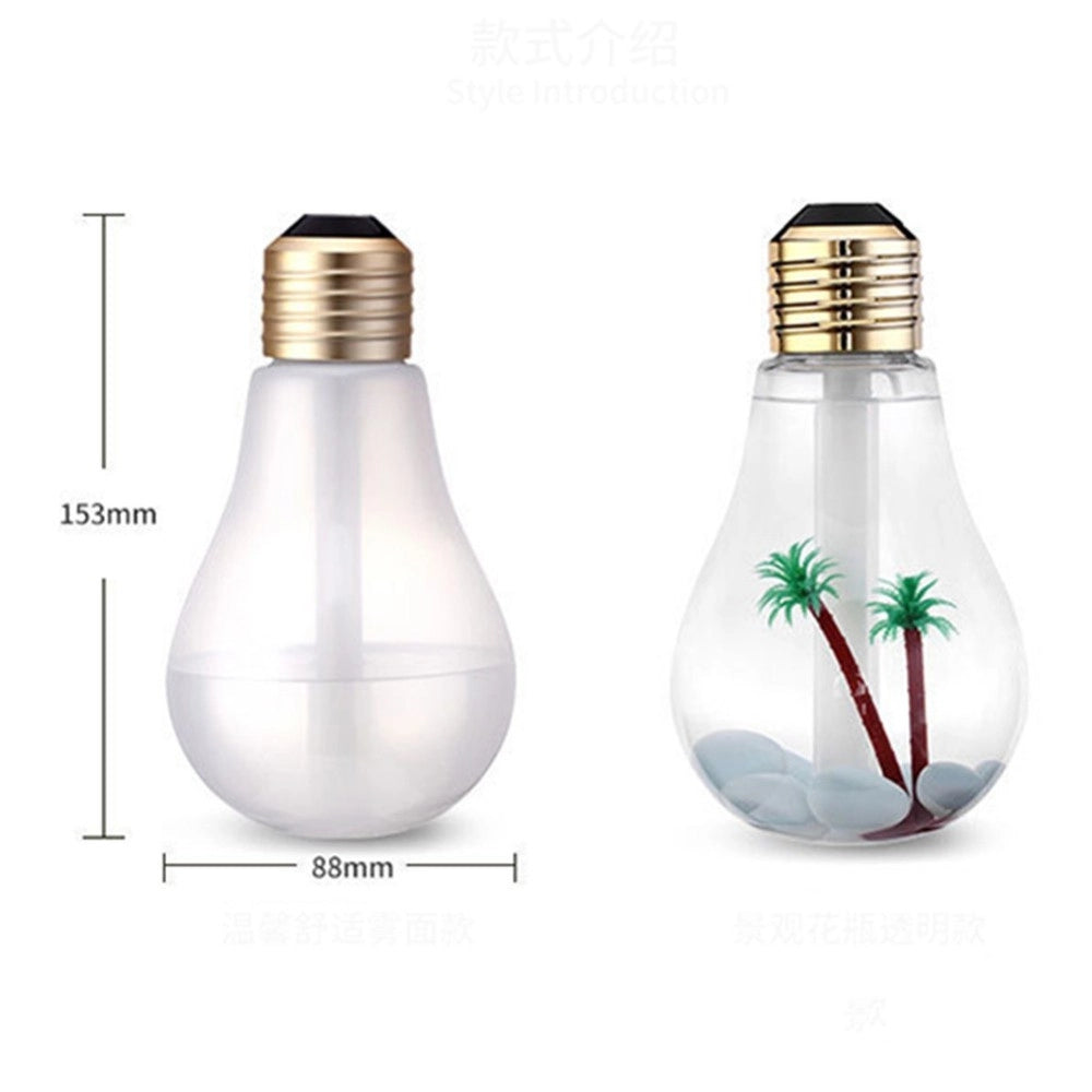 Trade Shop - Lampadina Diffusore Umidificatore Per Ambienti Led Rgb Aromaterapia Cromoterapia -