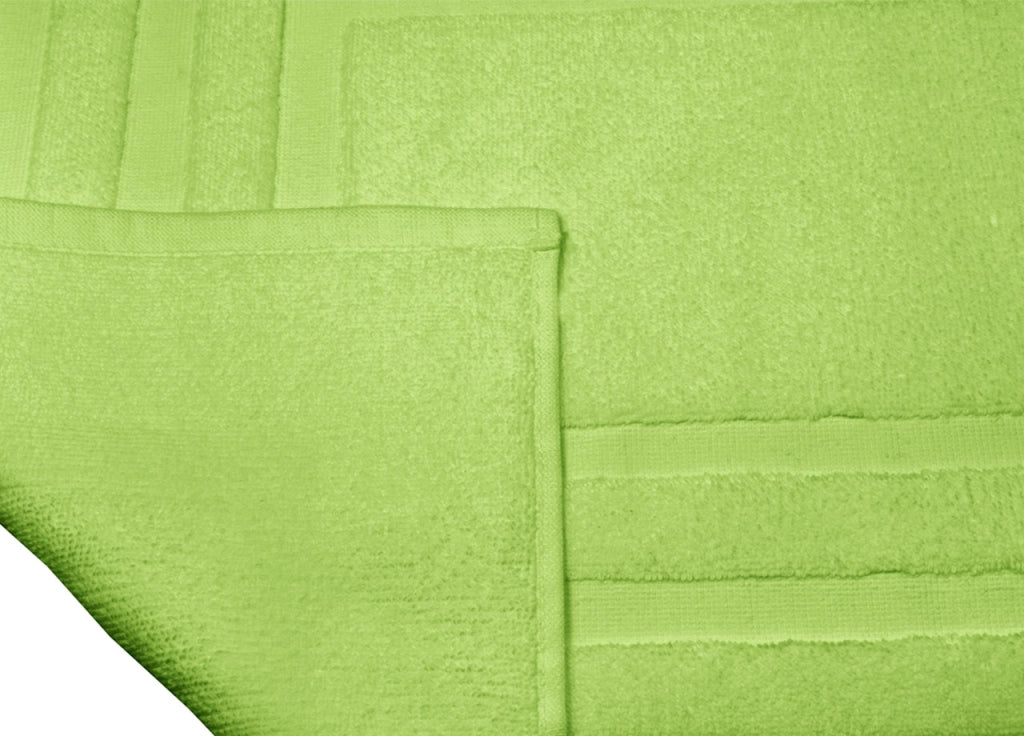 Tappeto Casa Bagno Morbido 50x65cm Tinta Unita 100% Cotone Modello Sophie - Tappeto - Verde Acido