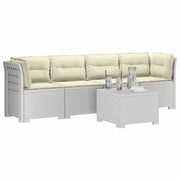 Divano da Giardino a 4 Posti con Cuscini in Stile Rattan PP 3443878