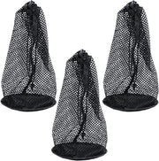 Borsa per Palline da Golf in Nylon - Corda per Trekking - 3x Set - Capacità 48-56 Palline