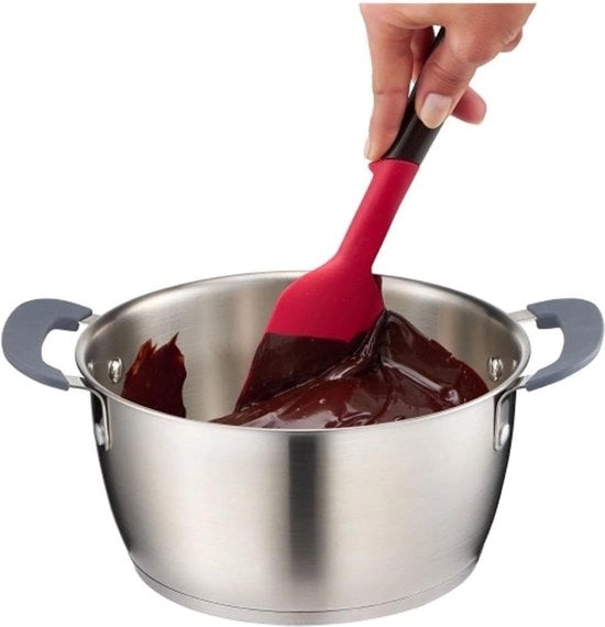 Spazzola da cucina con testa in silicone - utile aiuto per la cucina