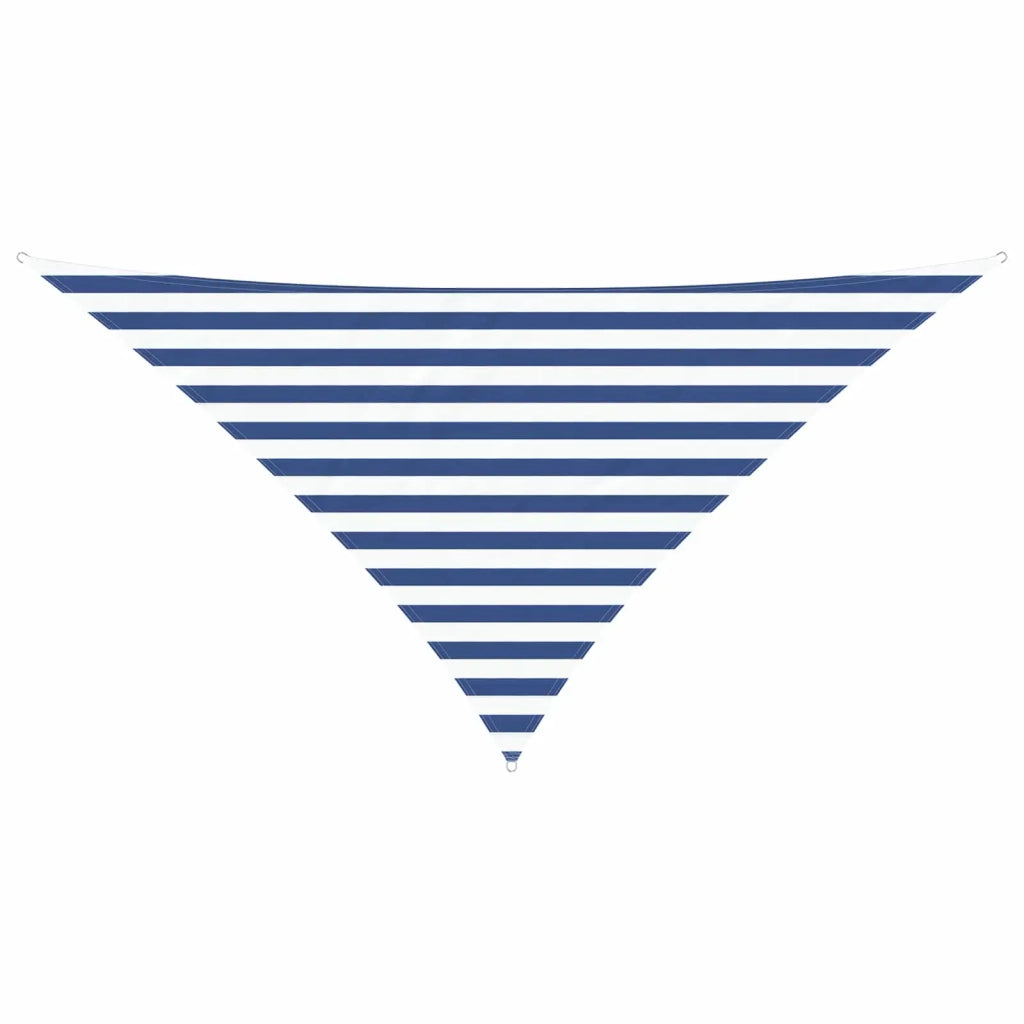Vela da ombra solare Blu e Bianco 2,5 x 2,5 x 3,5 m