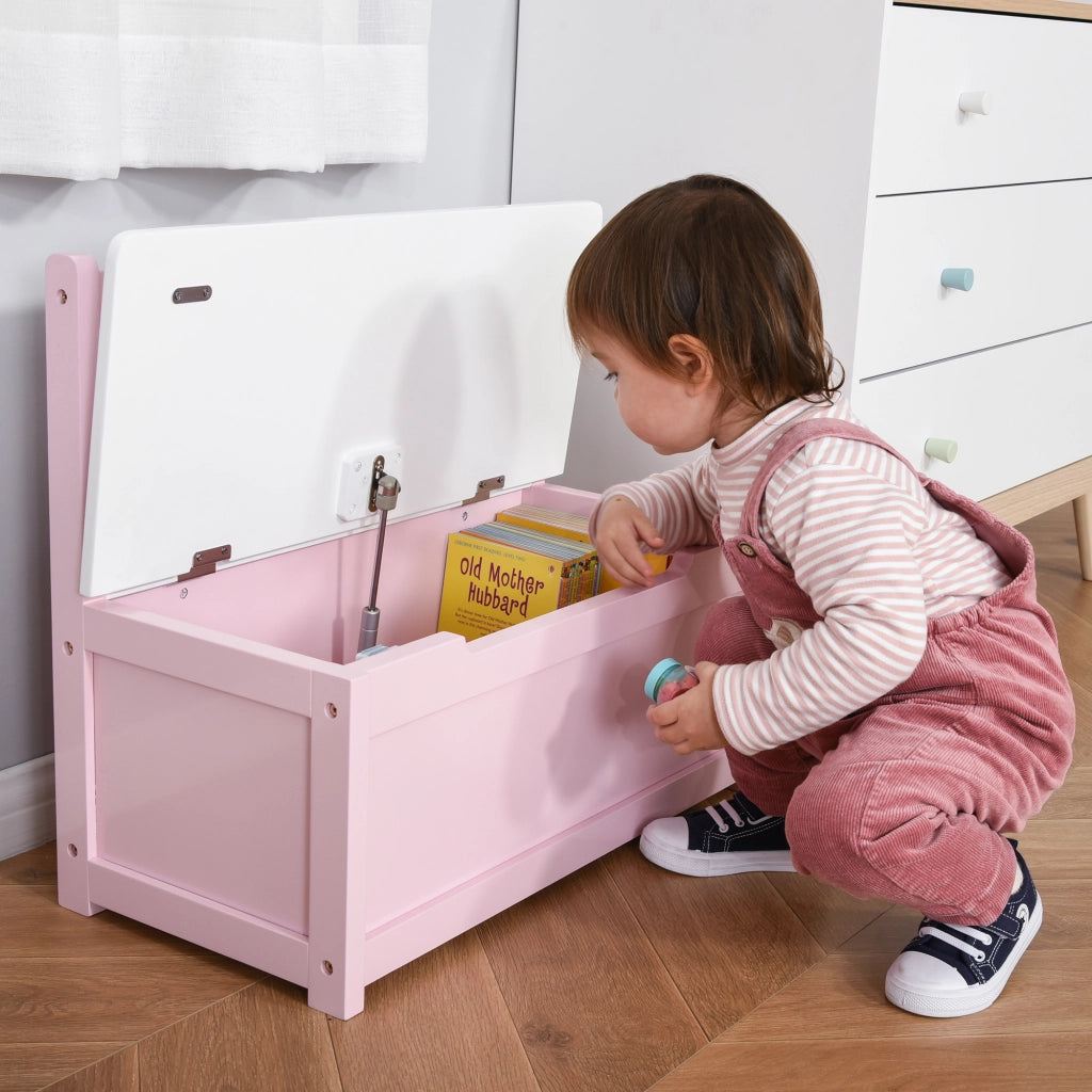Cassa giocattoli bambini ¨C zephmum ¨C 60x30x50 cm rosa