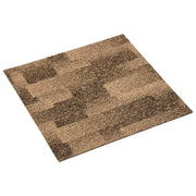 Moquette per pavimenti 20 pcs Marrone 50 x 50 cm PP 42046765