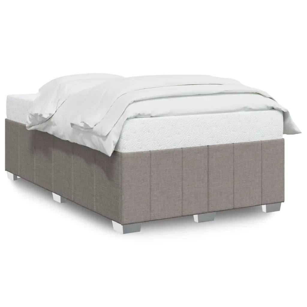 vidaXL Giroletto senza Materasso Tortora 120x200 cm Tessuto