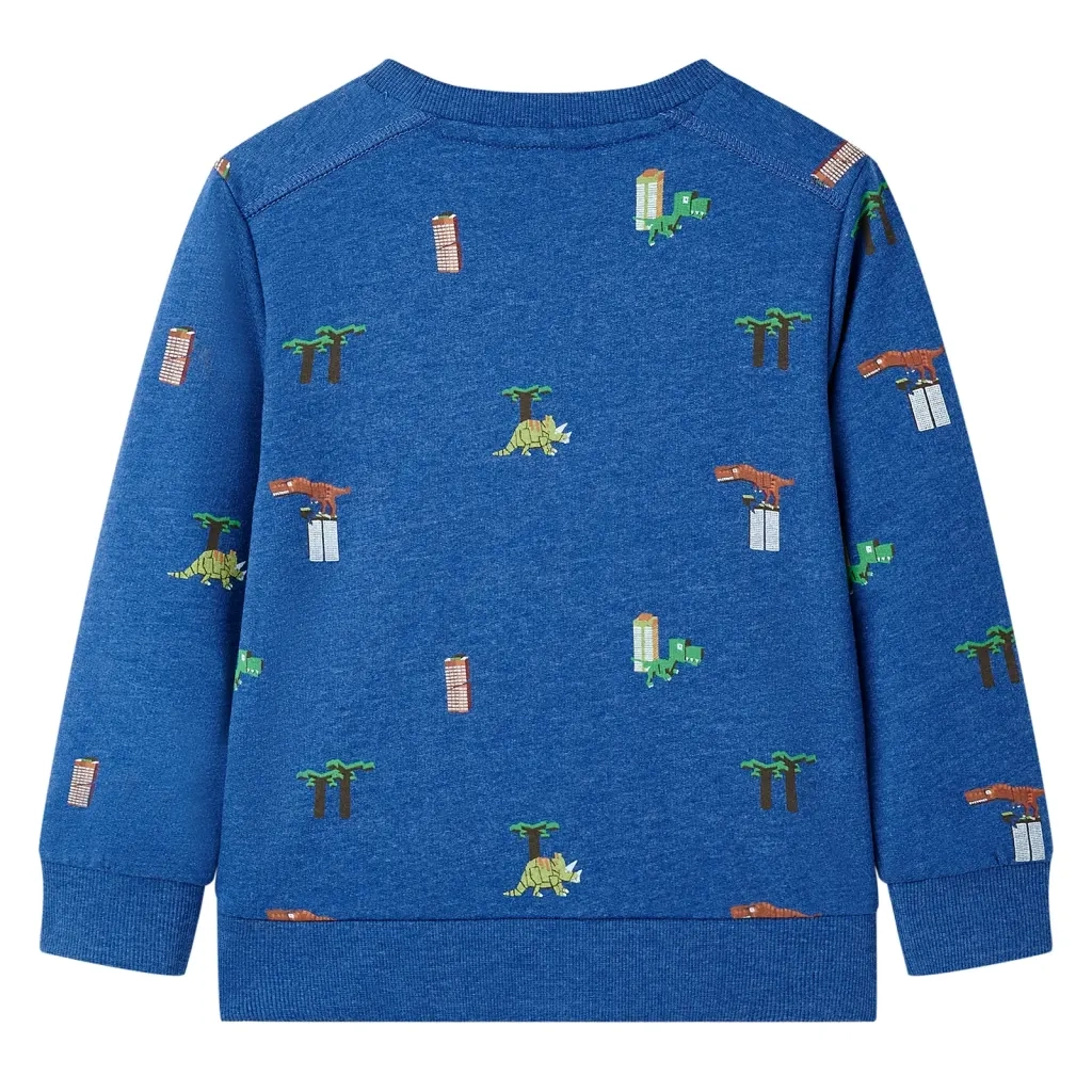 Felpa da Bambino Blu Scuro MÃ©lange 128cod mxl 134581