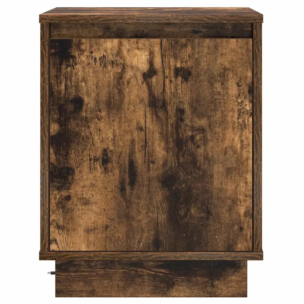 Armadio da Notte con 2 pcs Rovere fumé 39 x 34.5 x 50 cm 869603