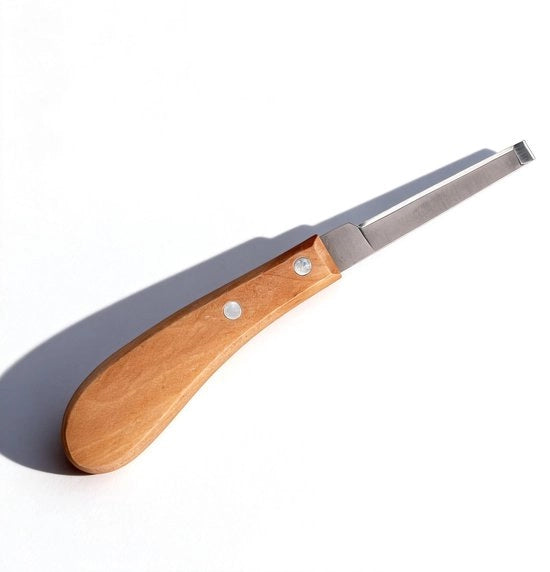 Strumento per affilare le unghie dei cavalli - Lama in acciaio inossidabile - Lunghezza della lama 8,5 cm - Ergonomico - Manico ergonomico