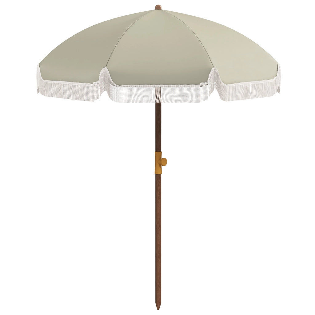 Ombrellone da Giardino con Frange ¨C zephmum ¨C Verde ?190x210 cm