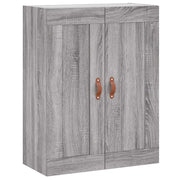 Armadietto a Muro | Mobile a Parete Grigio Sonoma 69,5x34x90 cm Legno Multistrato