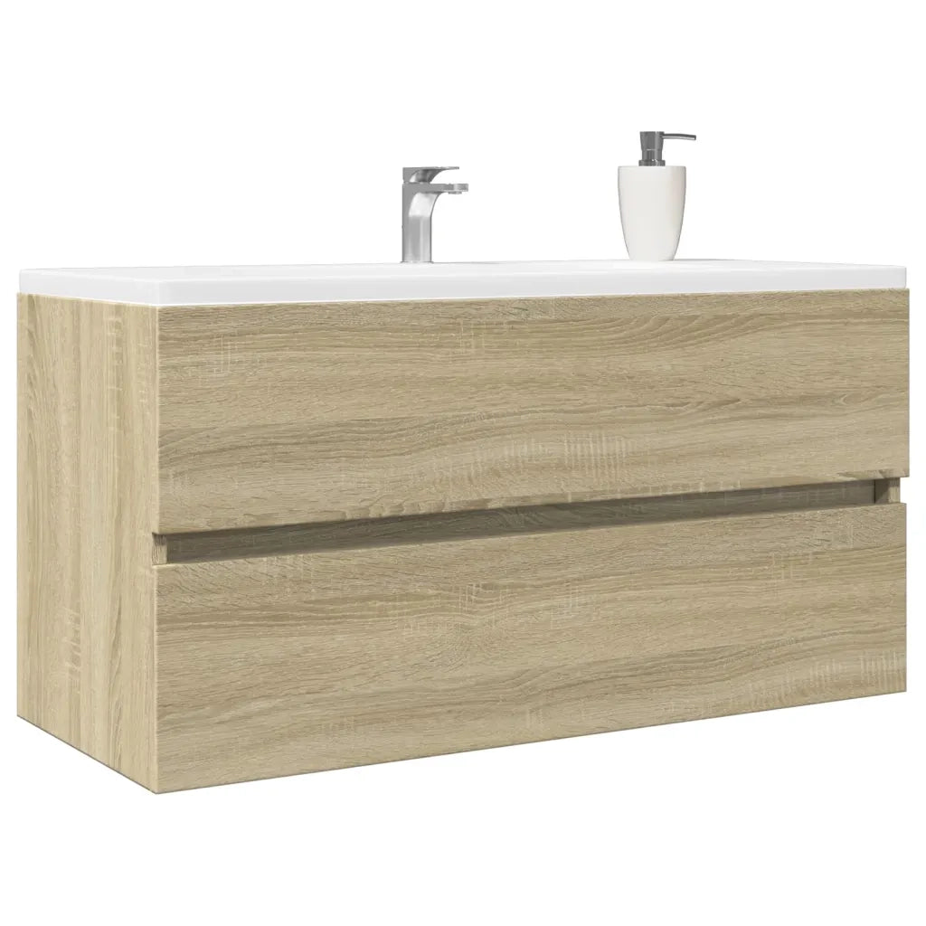 Mobile Lavabo | Armadio Lavabo Rovere Sonoma 90x38,5x45 cm in Legno Multistrato