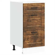 Pensile da cucina | Base da Cucina Porto Rovere Fumo in Legno Multistrato