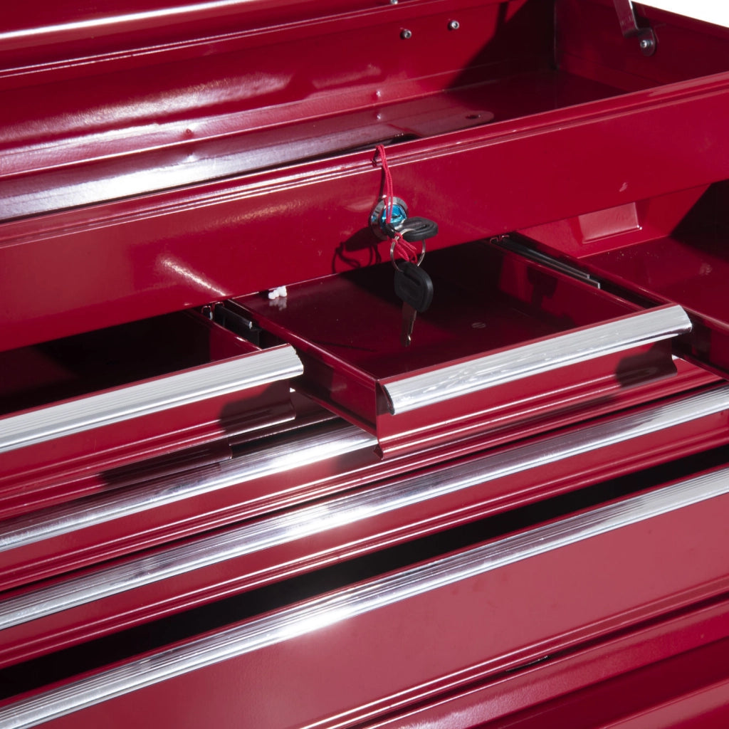 Carrello portautensili con cassetti e serratura ¨C Minimal ¨C Rosso