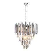 Lampadario cristallo/metallico Madison Milagro 9xE14