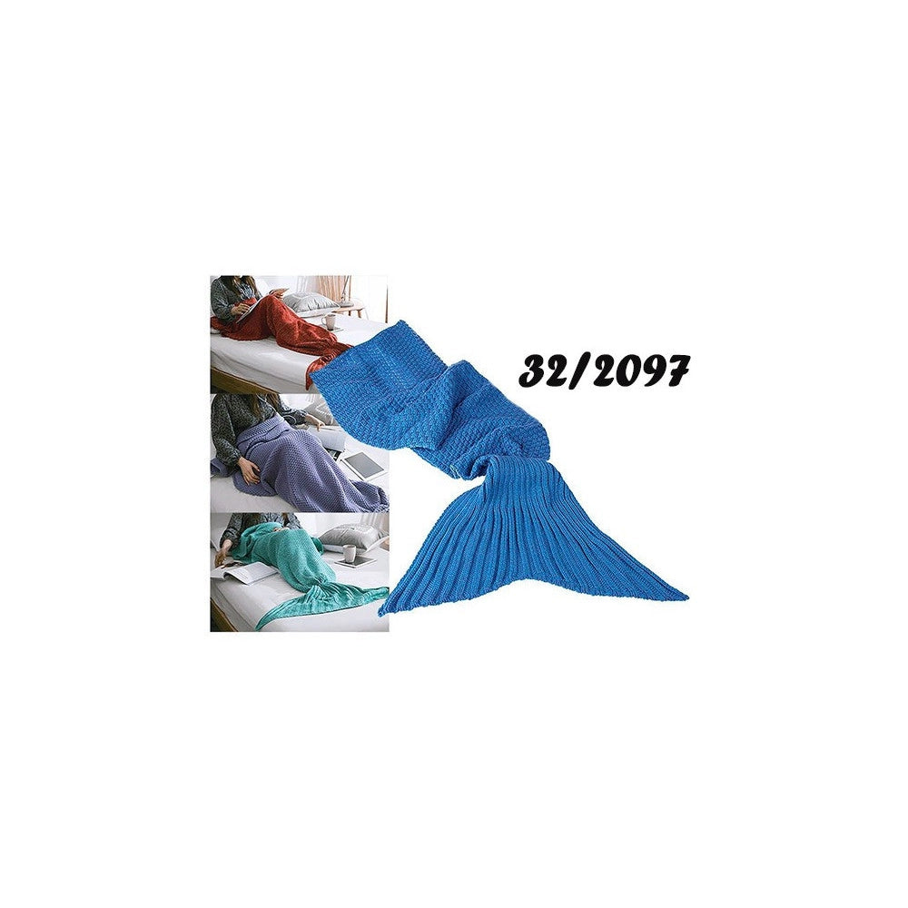 Trade Shop - Coperta A Forma Di Coda Di Sirena Vari Colori Sirenetta Riscalda Piedi Plaid -