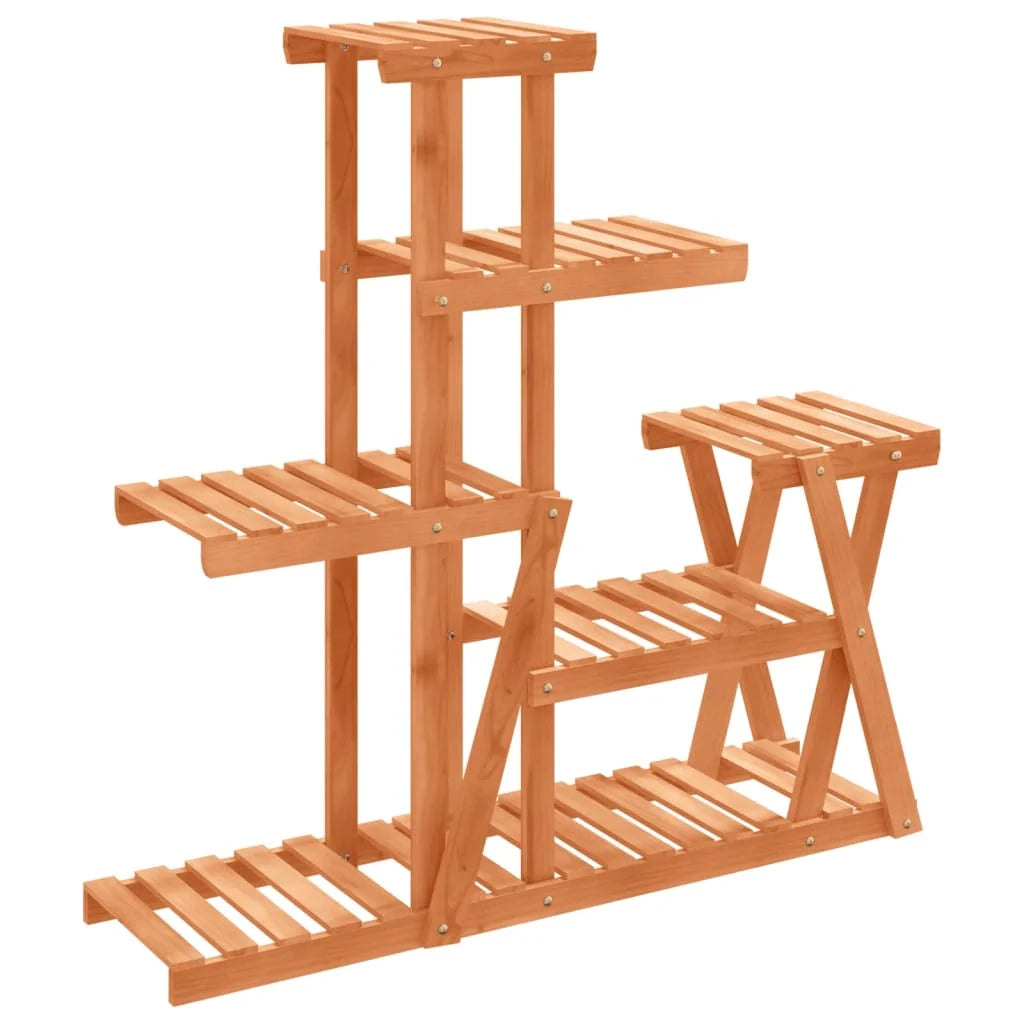 Portafiori/portapiante 95 x 25 x 96 cm legno massello di abete marrone 02_0045222
