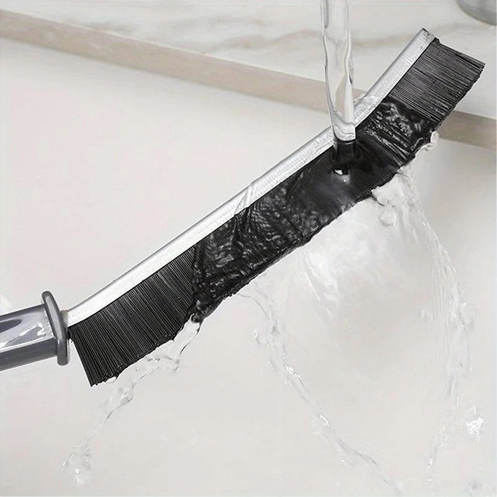 Trade Shop - Kit 2 Spazzole Durevoli Per Pulizia Fughe Giunti Bagno Doccia Cucina Ergonomico -