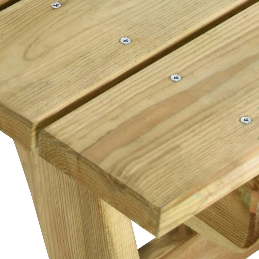 Tavolo da Giardino 160x74x75 cm in Legno di Pino Impregnato 318404