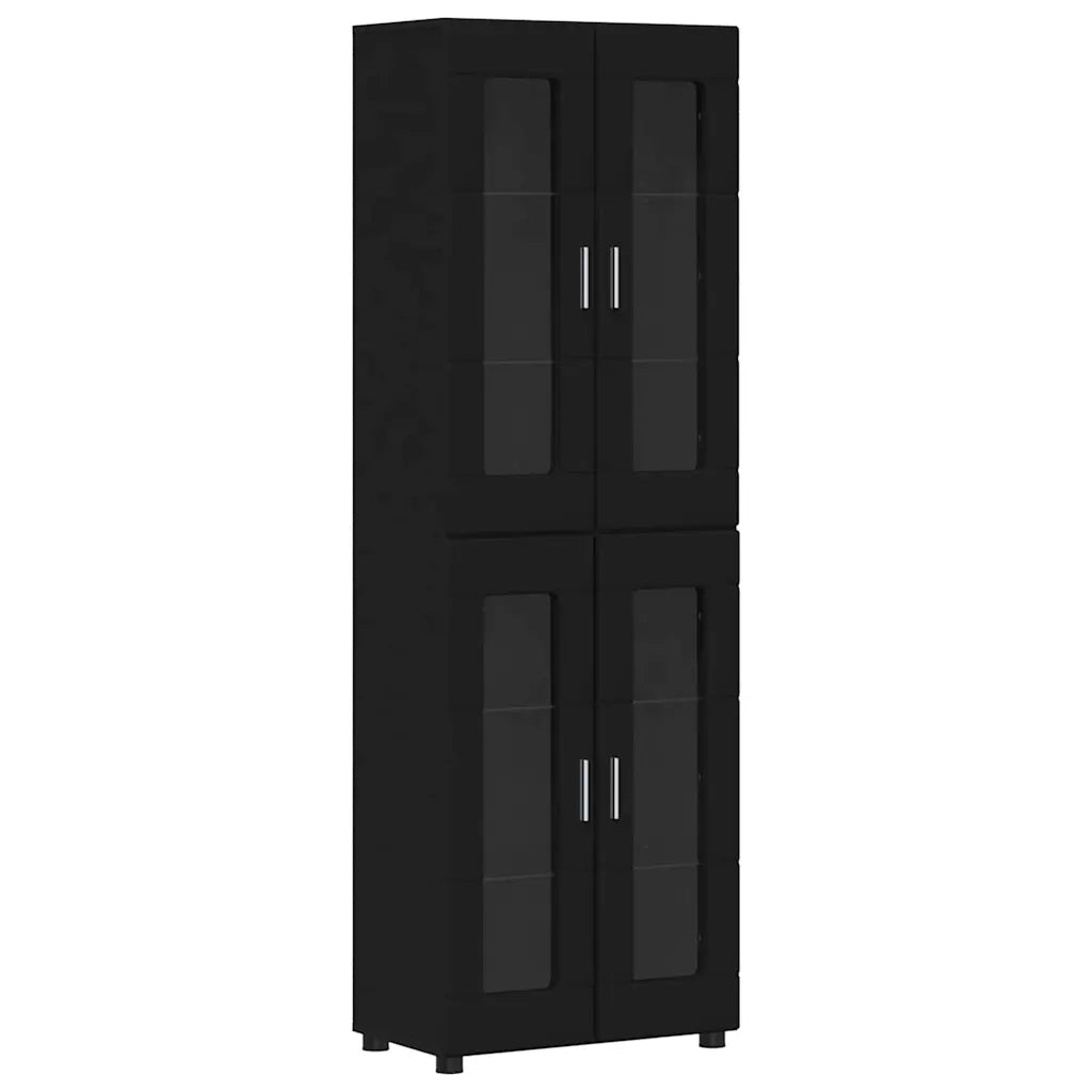 Set mobile TV con cassetto FLORIN 3 pcs Nero Legno multistrato