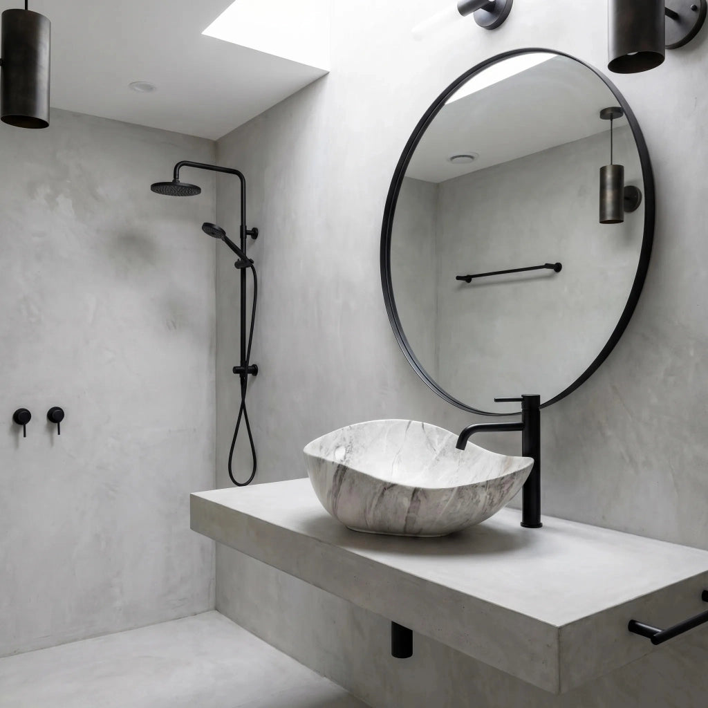 Lavabo Da Appoggio Rea Dora Stone