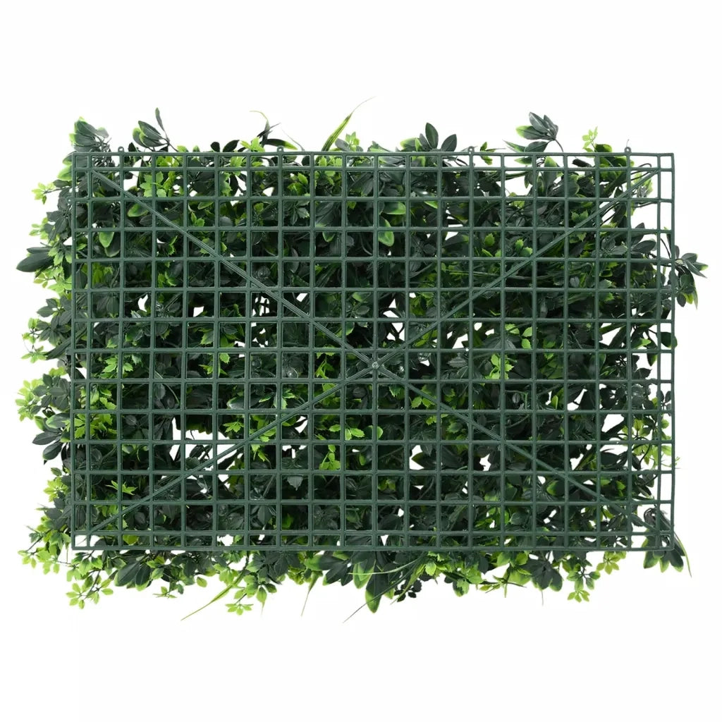 Recinzione Foglie Artificiali 24 pz Verde 40x60 cm 366645
