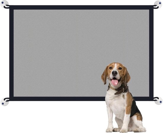 Barriera per Scale per Cani 110 x 72 cm Grata da Chiusura Porta per Animali.
