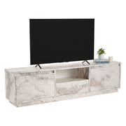 Mobile porta TV Morrigan, Credenza da soggiorno, Armadio basso per TV, Base parete attrezzata, 160x30 h42 cm, Marmo