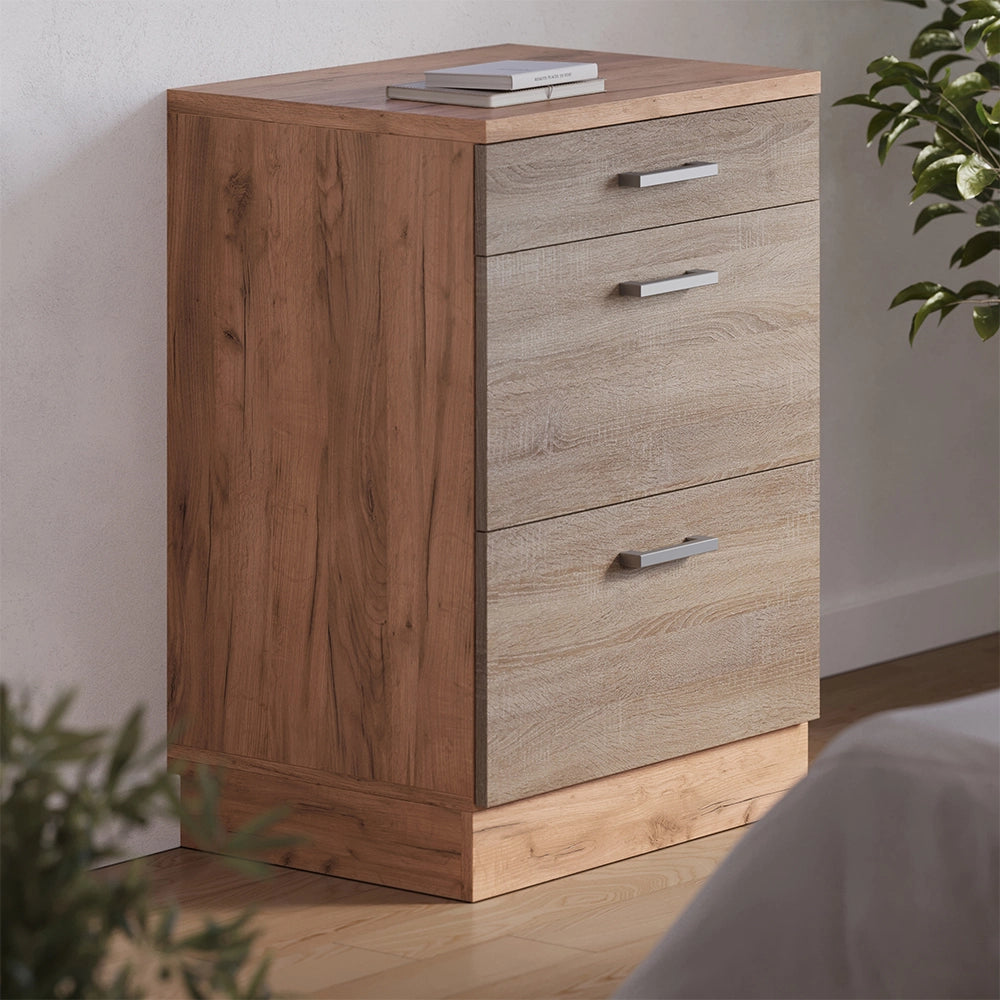 Mobile per mansarda Rion Sonoma/Rovere dorato 60 x 83.8 cm senza inclinazione con 3 cassetti Vicco