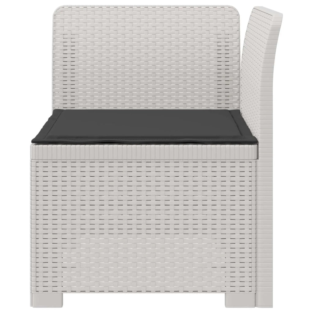 Divano da esterno-Divano da Giardino a 1 Posto con Cuscino Aspetto Rattan PP 464324