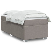 Giroletto a Molle con Materasso-Struttura Letto Tortora 80x200 cm inTessuto 929677