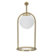 Lampada da Tavolo VKH149, Oro, Metallo, 21x21x50 cm