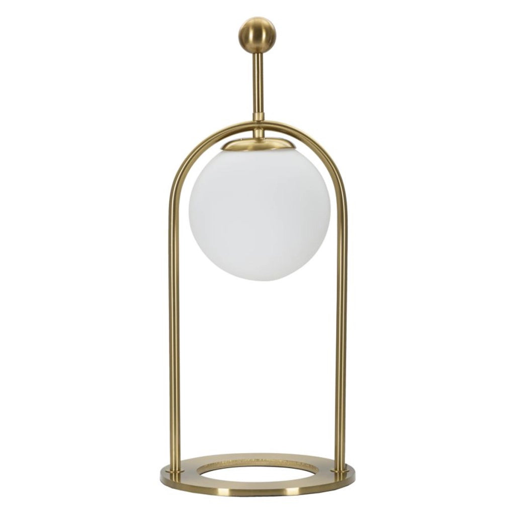 Lampada da Tavolo VKH149, Oro, Metallo, 21x21x50 cm