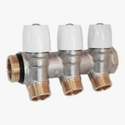 Collettore con rubinetti inclina ti 3 vie 3/4  b08m385v16