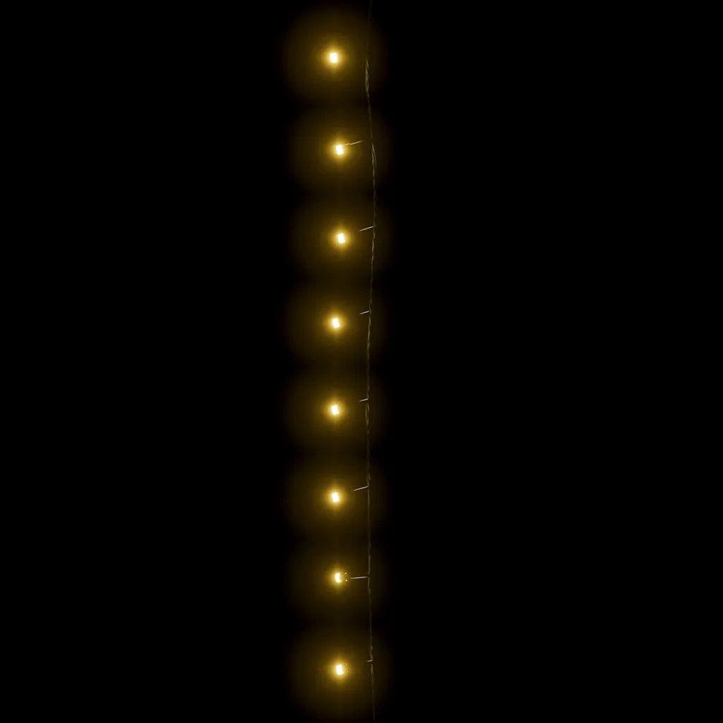 Stringa di Luci con 600 LED 60 m 8 Effetti Luce IP44 Bianco Caldo 50694