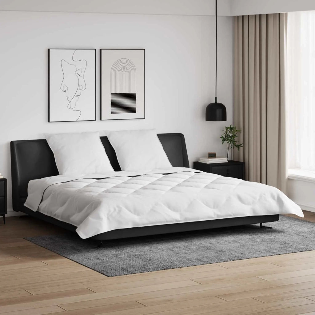 Piumone | Duvet Invernale con cuscino 3 pz Bianco Microfibra