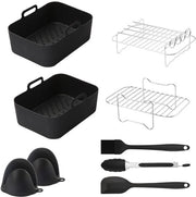 Accessori per griglia a luce di pallina - set di 9 pezzi per griglia a vapore con piastra in silicone