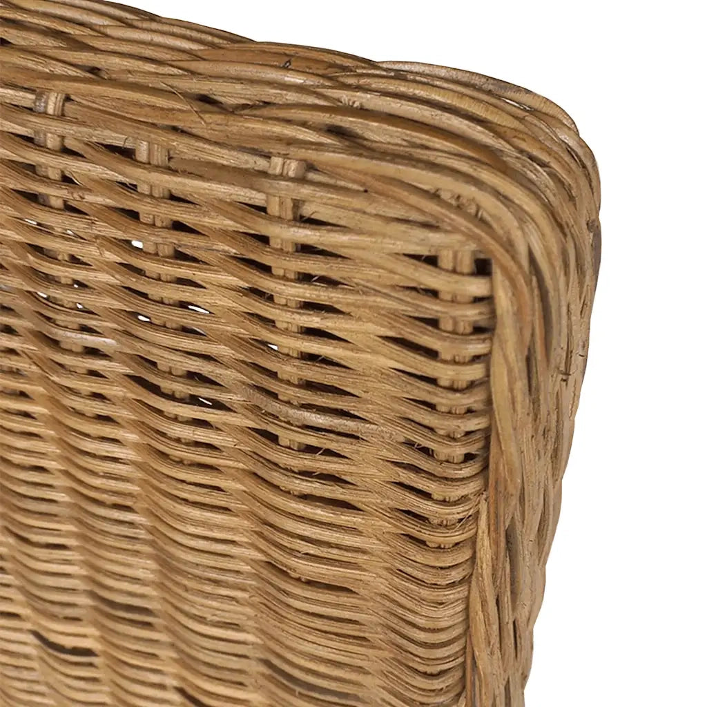 Sedie da Pranzo 2 pz Marroni in Rattan Naturale 243236