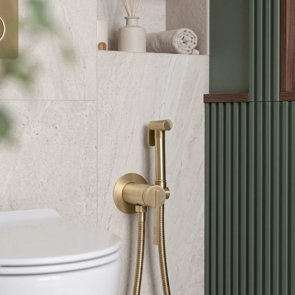 Rubinetto Bidet Rea Grace Brush Gold